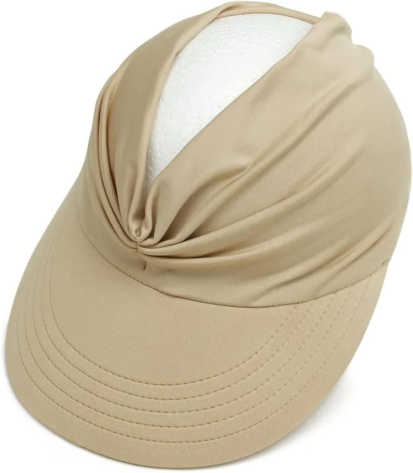Sun Hat Women Sun Beach Visor Cap UV Protection with Wide Brim for Sports Beach Golf Hiking