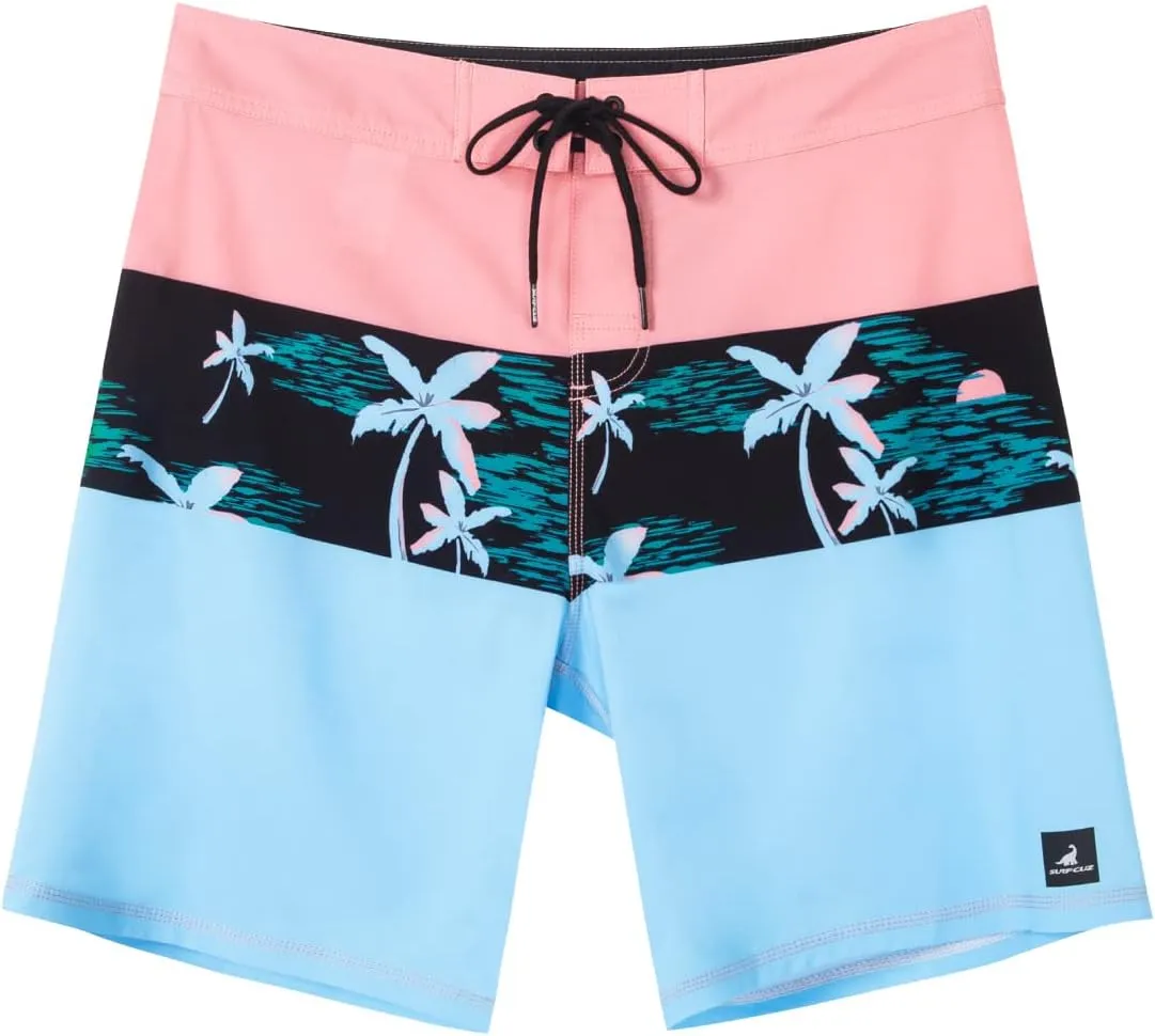 SURF CUZ Men's Board Short Beach Short 4-Way Stretch Swim Short