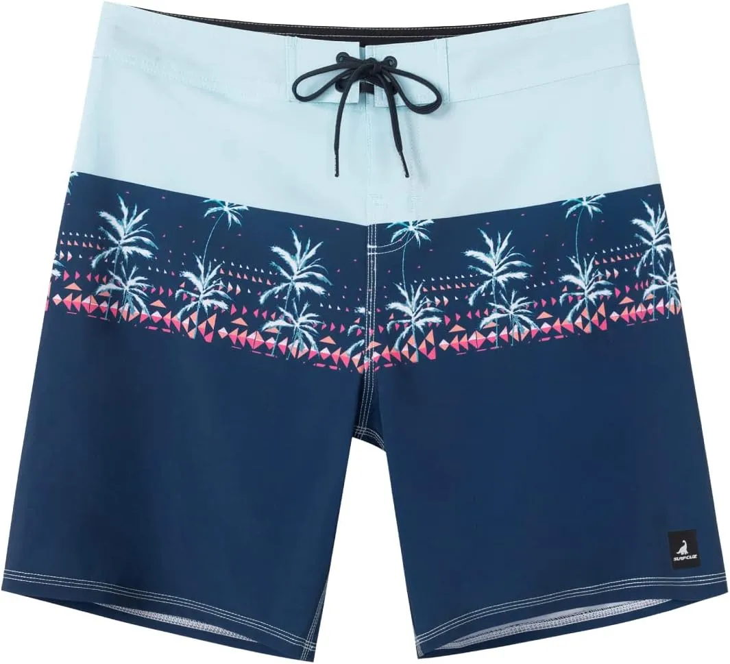 SURF CUZ Men's Board Short Beach Short 4-Way Stretch Swim Short