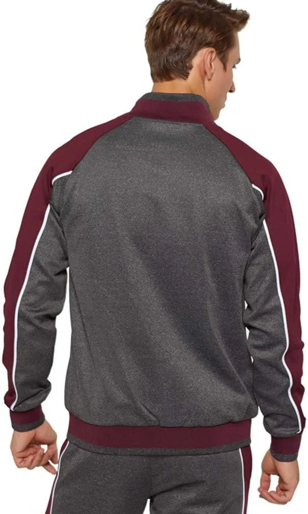 Tebreux Men's Tracksuits 2 Piece Outfit Jogging Suits Set Casual Long Sleeve Sports Sweatsuits