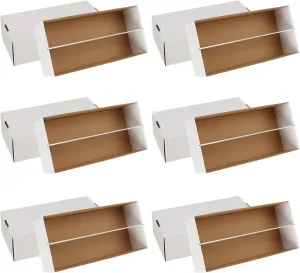 Trading Card Storage Box, 1600 Count Card Storage Boxes, Bulk Cards Storage Box Sports Cards Cases Graded Cardboard Boxes for Basketball Sports Collector (6 Set)