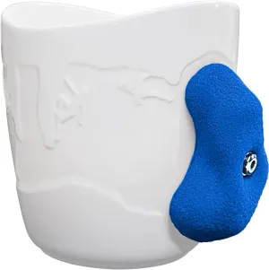 TWO STONES Rock Climbing Coffee Mug for Rock Climber as Rock Climbing Gift for Climbers (White   Blue)
