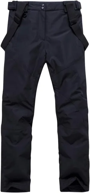 YEEFINE Men's Waterproof Snow Ski Pants Insulated Warm Winter Outdoor Snowboard Bibs with Suspenders